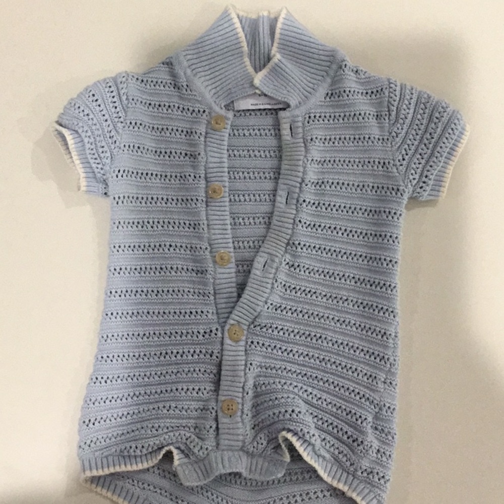Old Navy collared sweater knit one piece romper for baby